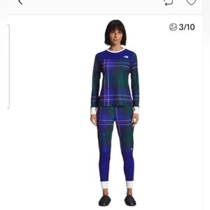 The North Face Plaid  2 piece set. New sz M